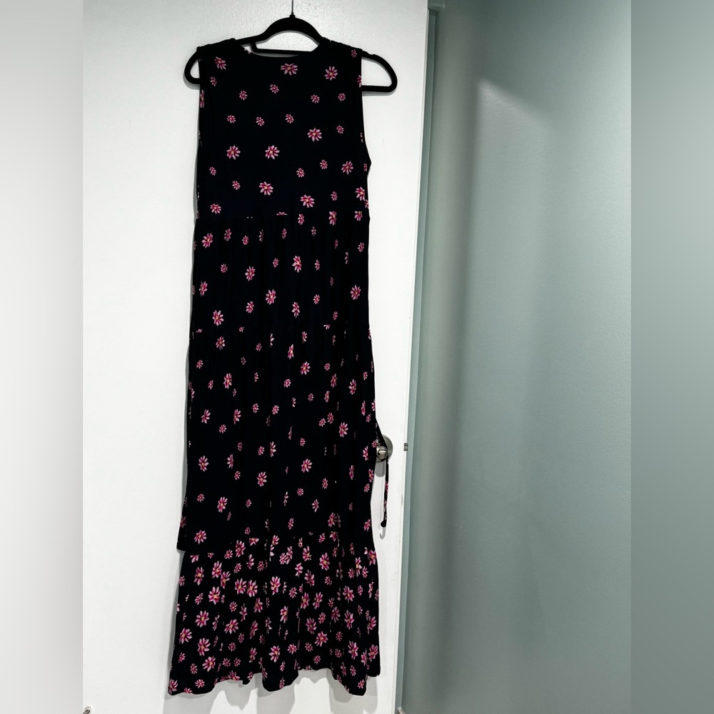 Style & Co. Navy and Pink Floral Maxi Dress - Picture 5 of 9